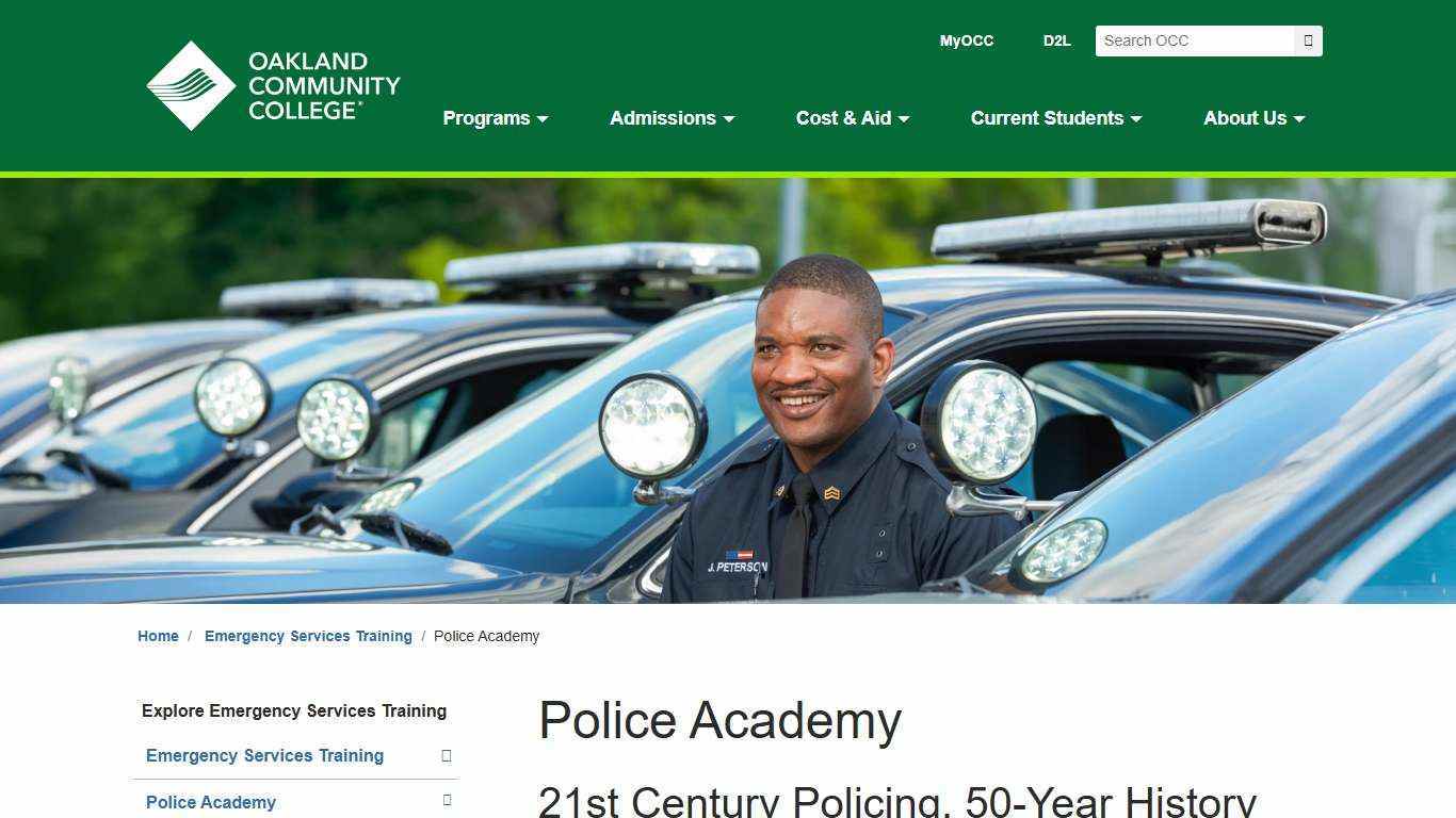 Police Academy | Oakland County, MI | Oakland Community College